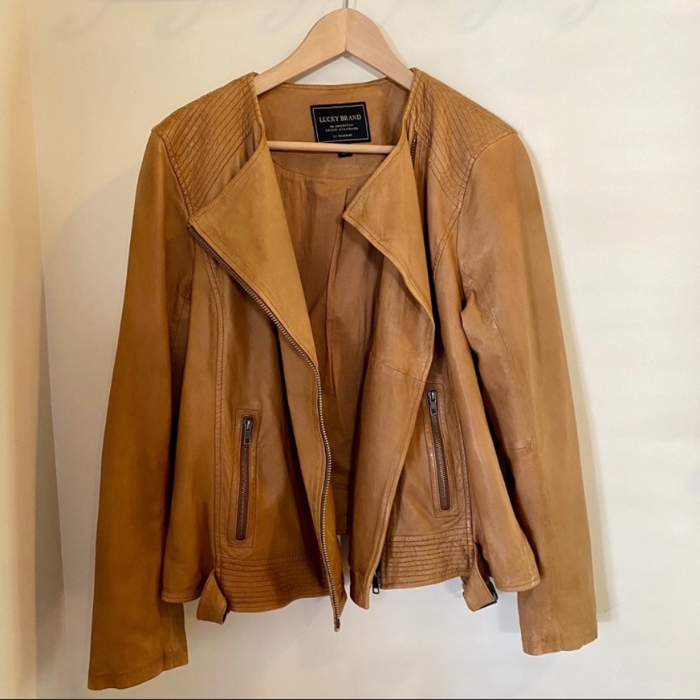 Closet close out! 100%lamb leather Lucky jacket